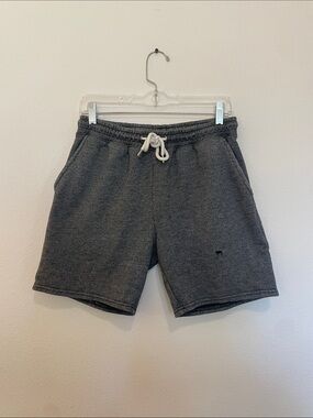 Men's Charcoal Gray Sweat Shorts with Drawstring